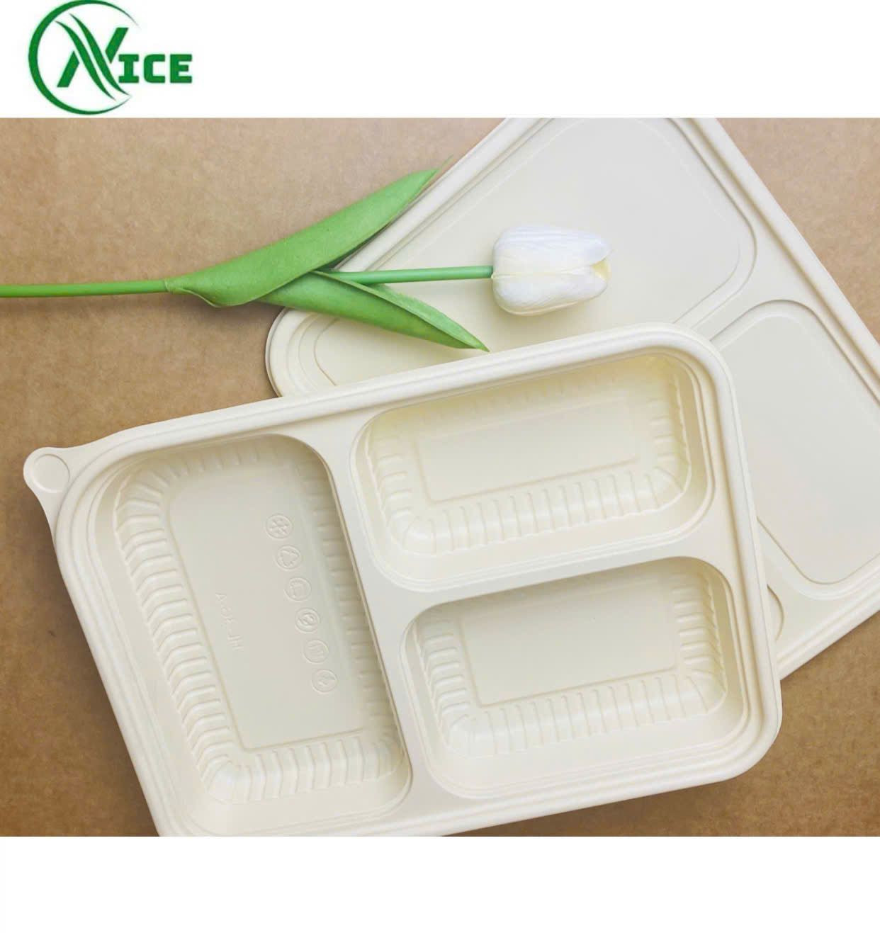 Trays and bowls made from cornstarch