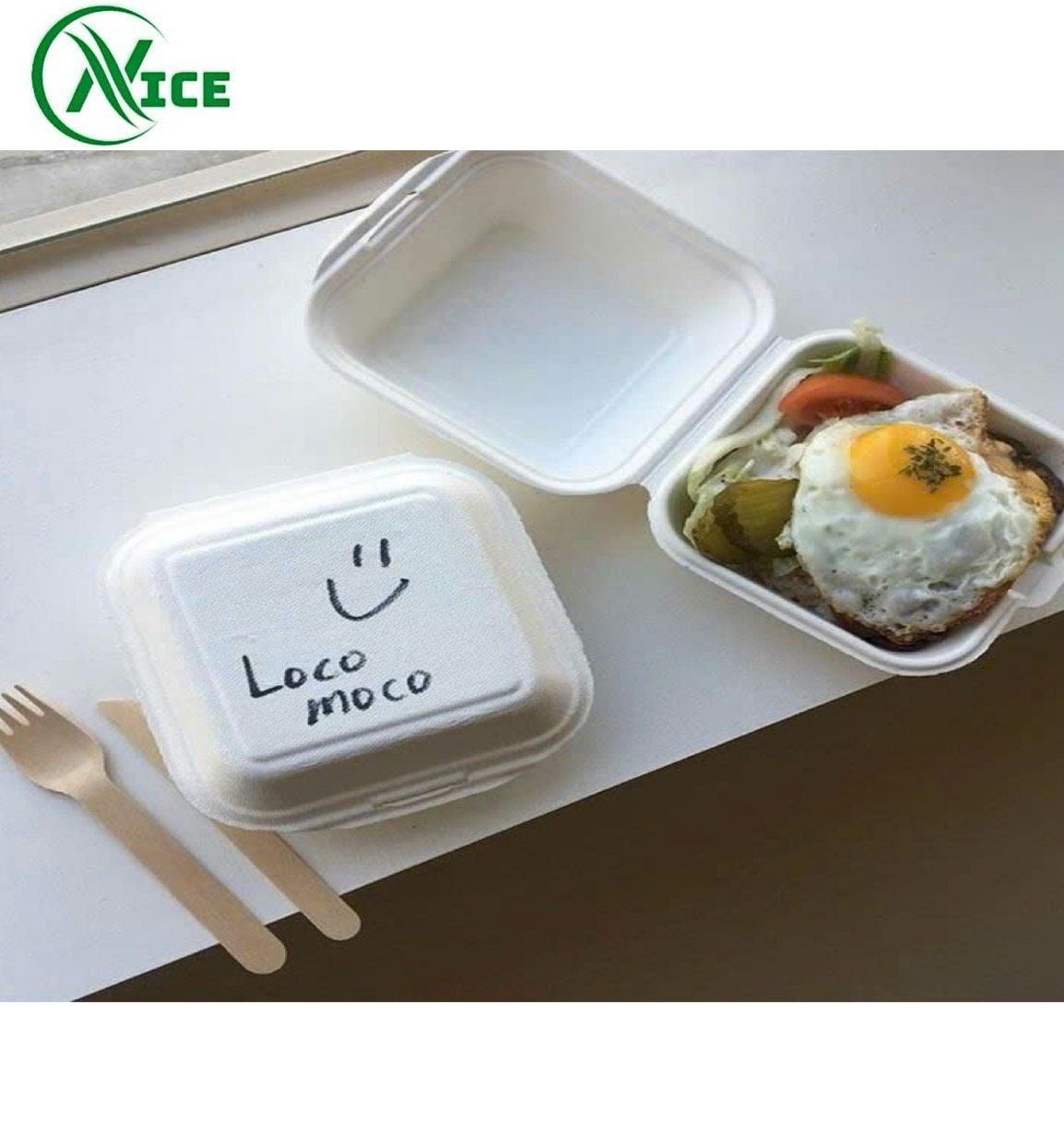 Sugarcane bagasse box